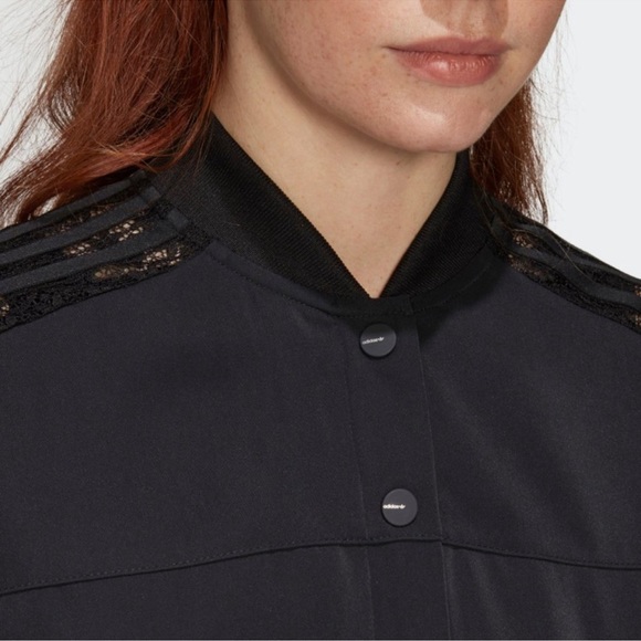 Adidas Black Snap Front Lace Jumpsuit NEW! SZS - Picture 7 of 16